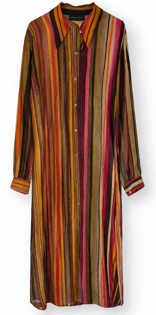 Sukienka Koszulowa Boho Stripes — Cristina Gavioli