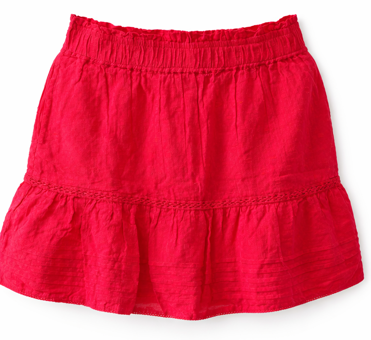 Spódniczka Mini Red Ruffle — Smashed Lemon