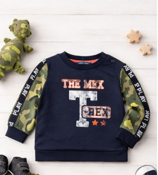 Bluza niemowlęca chłopięca The Mix T-Rex moro