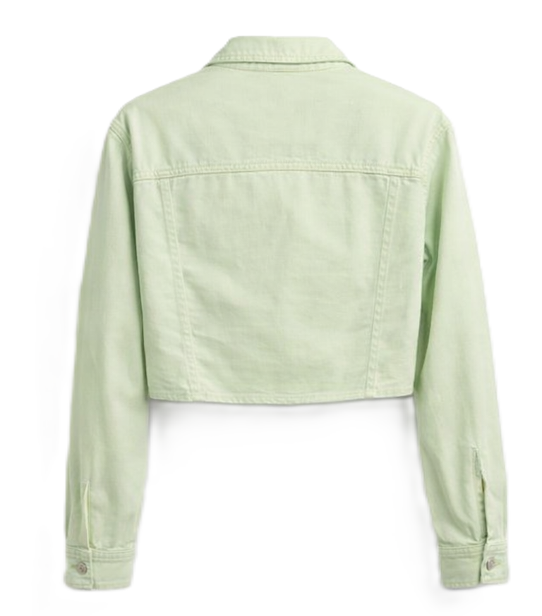 Kurtka Jeansowa Cropped Mint — Rino&Pelle
