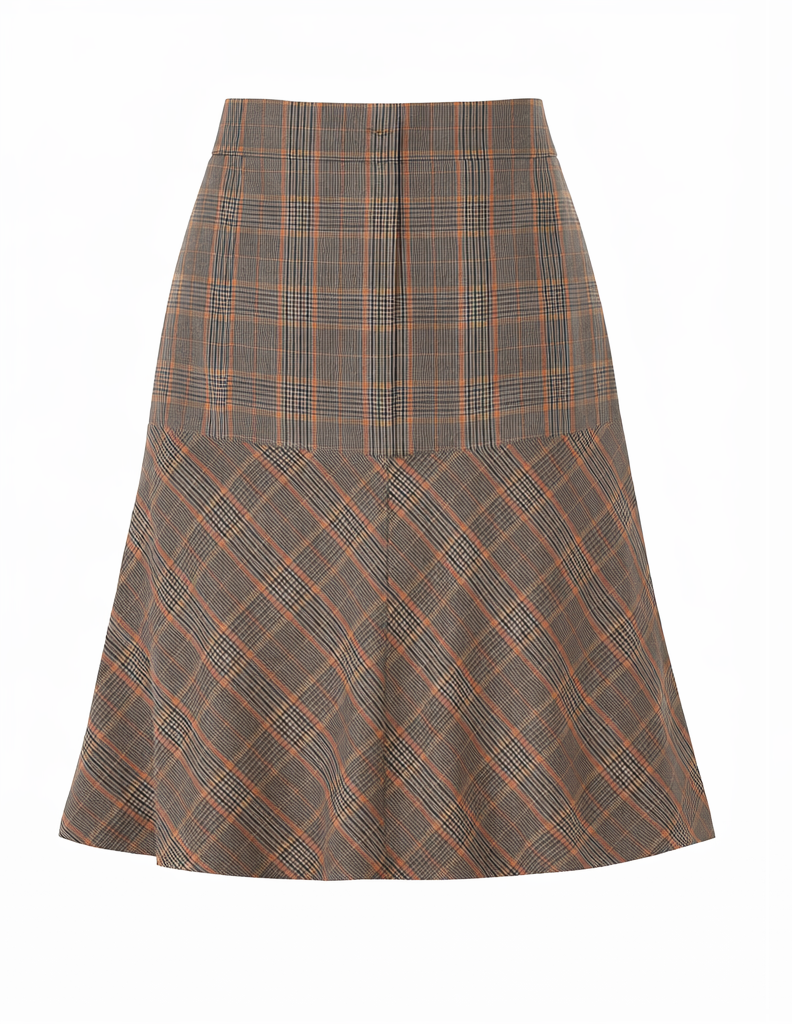 Spódnica Midi Glen Plaid — Cristina Gavioli