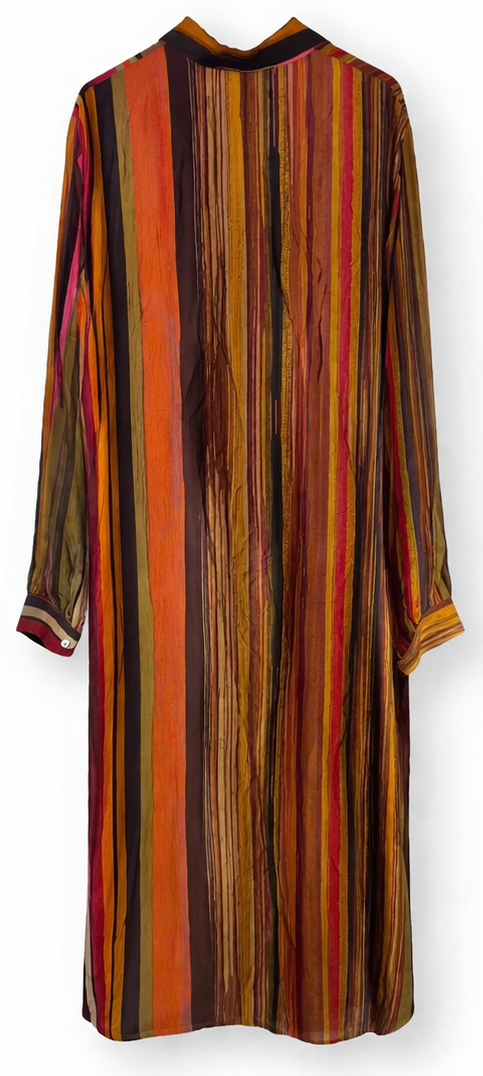 Sukienka Koszulowa Boho Stripes — Cristina Gavioli